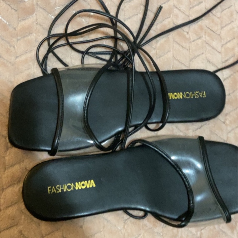 New flats that tie around ankle